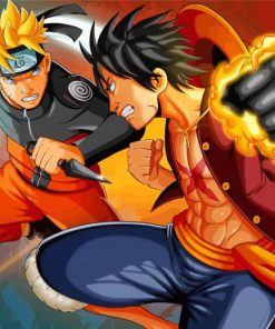 Naruto And Luffy Paint By Numbers