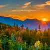 New Hampshire Mountains At Sunset Paint By Numbers