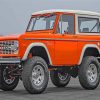 Orange Ford Bronco Paint By Numbers