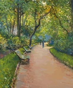 Parc Monceau Paris By Caillebotte Paint By Numbers