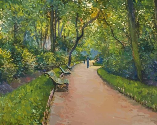 Parc Monceau Paris By Caillebotte Paint By Numbers