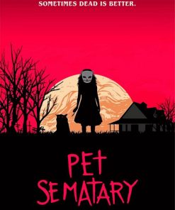 Pet Sematary Poster Silhouette Paint By Numbers