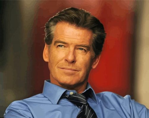 Pierce Brosnan Paint By Numbers