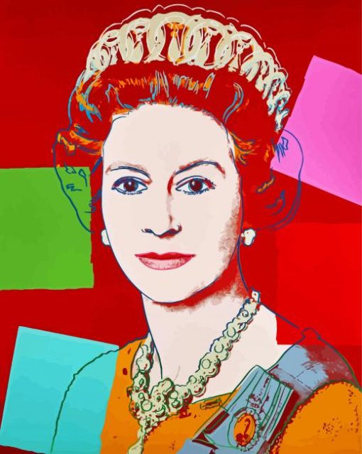 Queen Elizabeth Andy Warhol Paint By Numbers