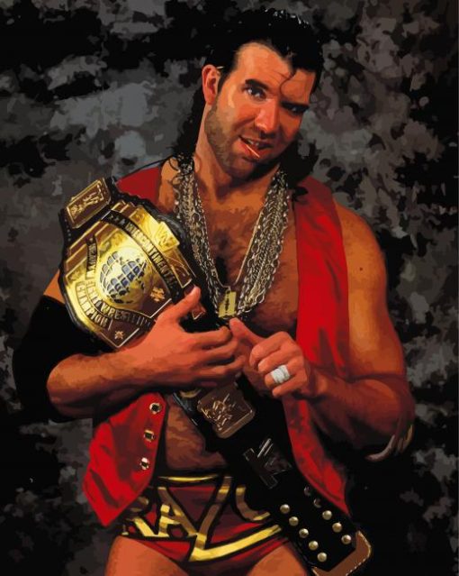 Razor Ramon Scott Hall Wrestler Paint By Numbers