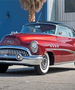 Red 1953 Buick Paint By Numbers