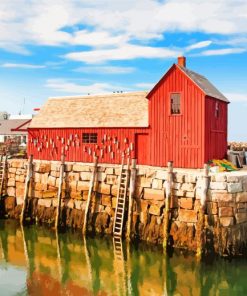 Rockport Massachusetts Harbour Paint By Numbers