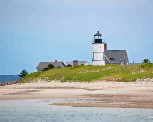 Sandy Neck Beach Lighthouse Paint By Numbers