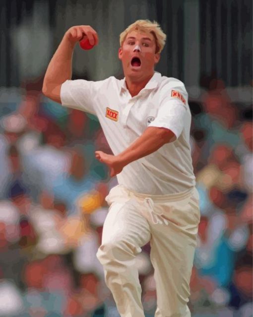 Shane Warne Player Paint By Numbers