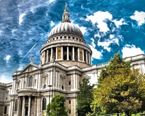 St Pauls Cathedral London Paint By Numbers