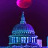 St Pauls Cathedral With Pink Moon Paint By Numbers