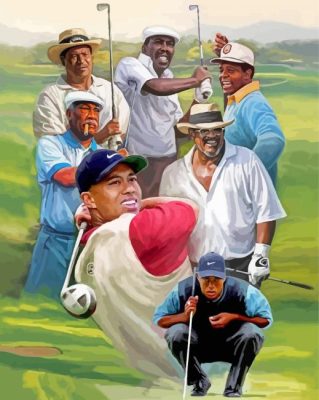 The Black Golfers Paint By Numbers