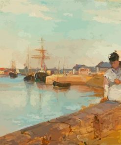 The Harbor At Lorient By Berthe Morisot Paint By Numbers