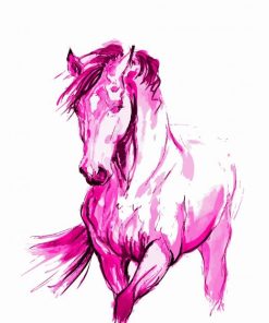 The Pink Horse Paint By Numbers