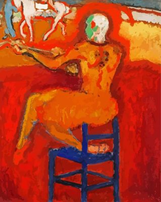 The Red Clown Kees Van Dongen Paint By Numbers