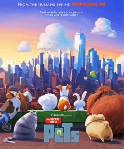 The Secret Life Of Pets Poster Paint By Numbers