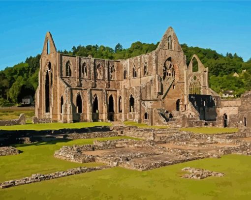 Tintern Abbey Landmark Paint By Numbers