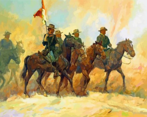 US Cavalry Art Paint By Numbers