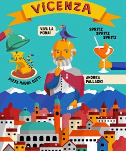 Vicenza Poster Pop Art Paint By Numbers