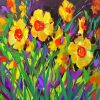 Violet And Daffodils Paint By Numbers