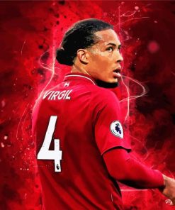 Virgil Van Dijk Art Paint By Numbers