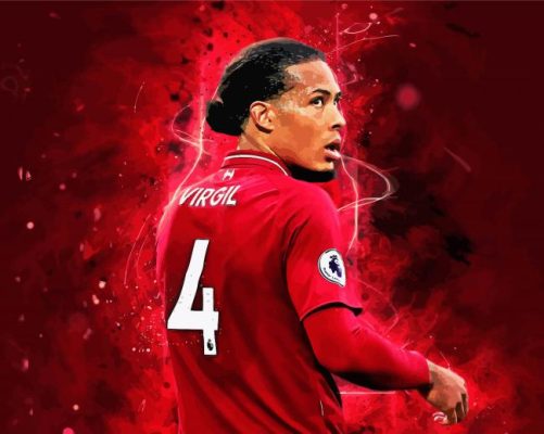 Virgil Van Dijk Art Paint By Numbers