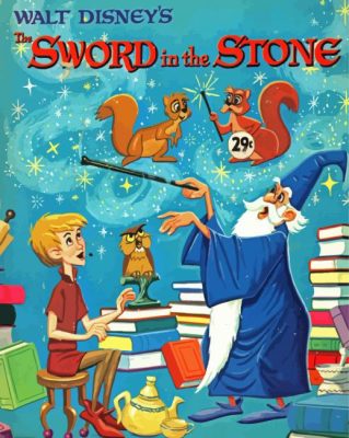 Walt Disney The Sword In The Stone Paint By Numbers