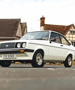 White Escort RS 2000 Paint By Numbers