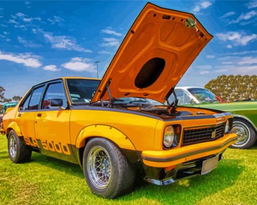 Yellow Torana Slr 5000 Paint By Numbers