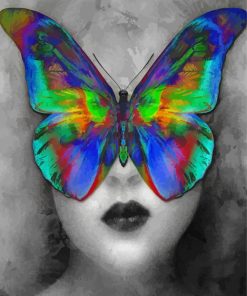 Abstract Butterfly Girl Paint By Numbers