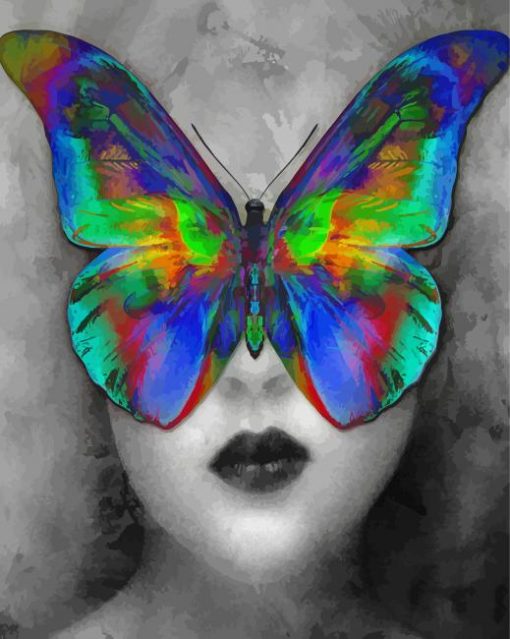 Abstract Butterfly Girl Paint By Numbers