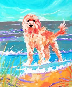 Abstract Cockapoo Dog Paint By Numbers