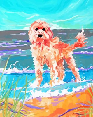 Abstract Cockapoo Dog Paint By Numbers