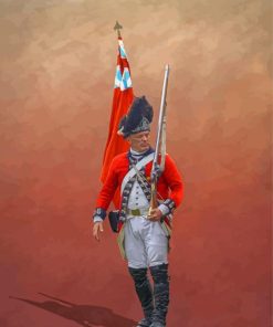 Aesthetic British Soldier Paint By Numbers