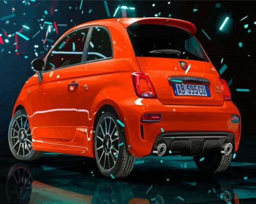 Aesthetic Fiat Abarth Paint By Numbers