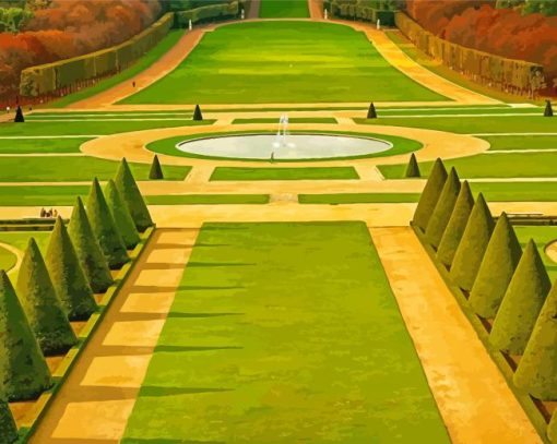 Aesthetic Formal Garden Paint By Numbers