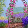 Aesthetic Garden Gate Flowers Paint By Numbers