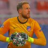 Aesthetic Goalkeeper Jan Oblak Paint By Numbers