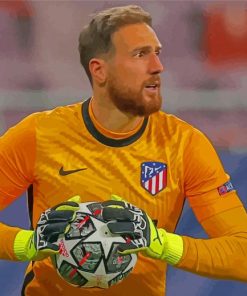 Aesthetic Goalkeeper Jan Oblak Paint By Numbers