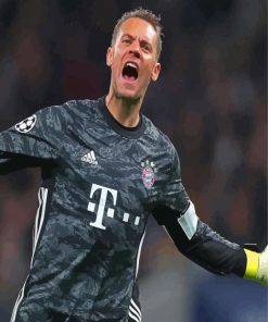 Aesthetic Goalkeeper Manuel Neuer Paint By Numbers