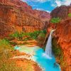 Aesthetic Grand Canyon Waterfall Paint By Numbers