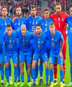 Aesthetic Italy National Football Team Paint By Numbers