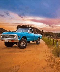 Aesthetic Old Chevy Truck Paint By Numbers