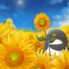 Aesthetic Penguin With Sunflowers Paint By Numbers