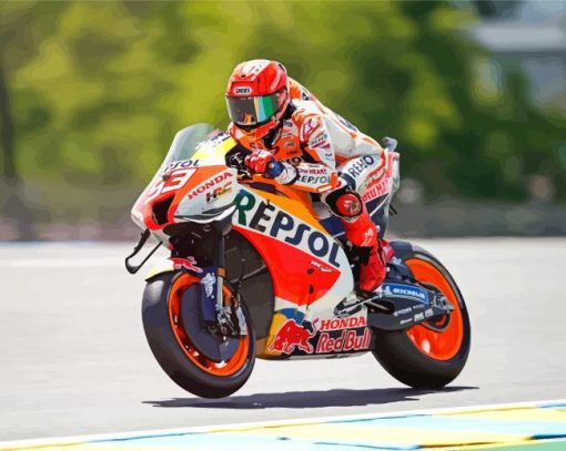 Aesthetic Repsol Honda Paint By Numbers