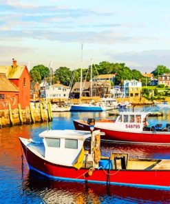 Aesthetic Rockport Massachusetts Paint By Numbers