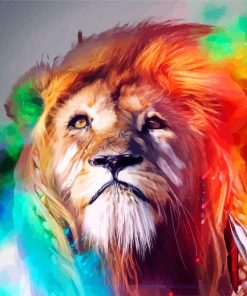 Aesthetic Stylish Lion Paint By Numbers