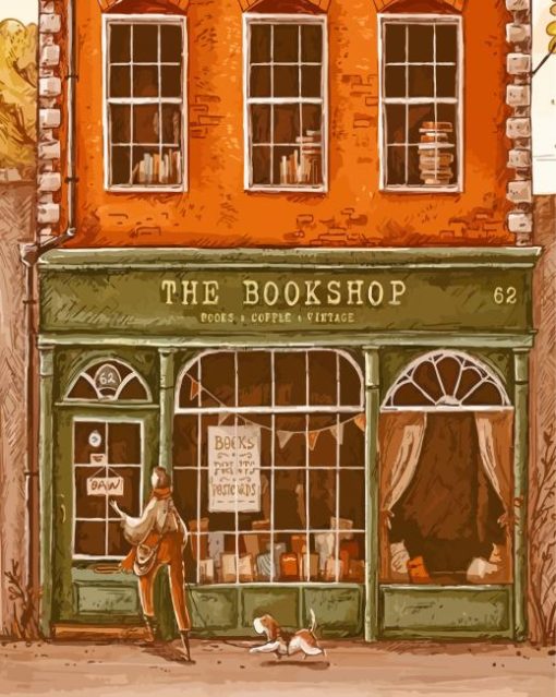 Aesthetic The Bookshop Paint By Numbers