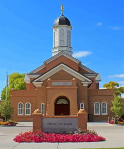 Aesthetic Vernal Utah Temple Paint By Numbers