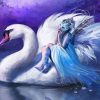 Aesthetic Woman Swan Paint By Numbers